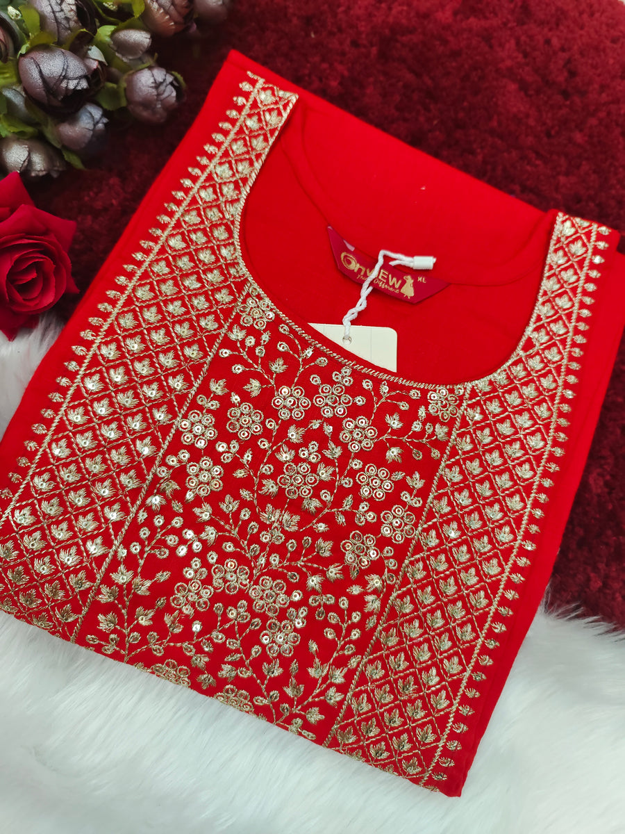 Branded Straight cut kurti