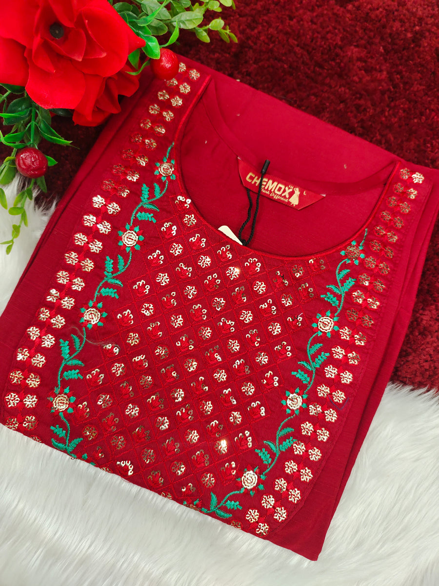 Branded Straight cut kurti