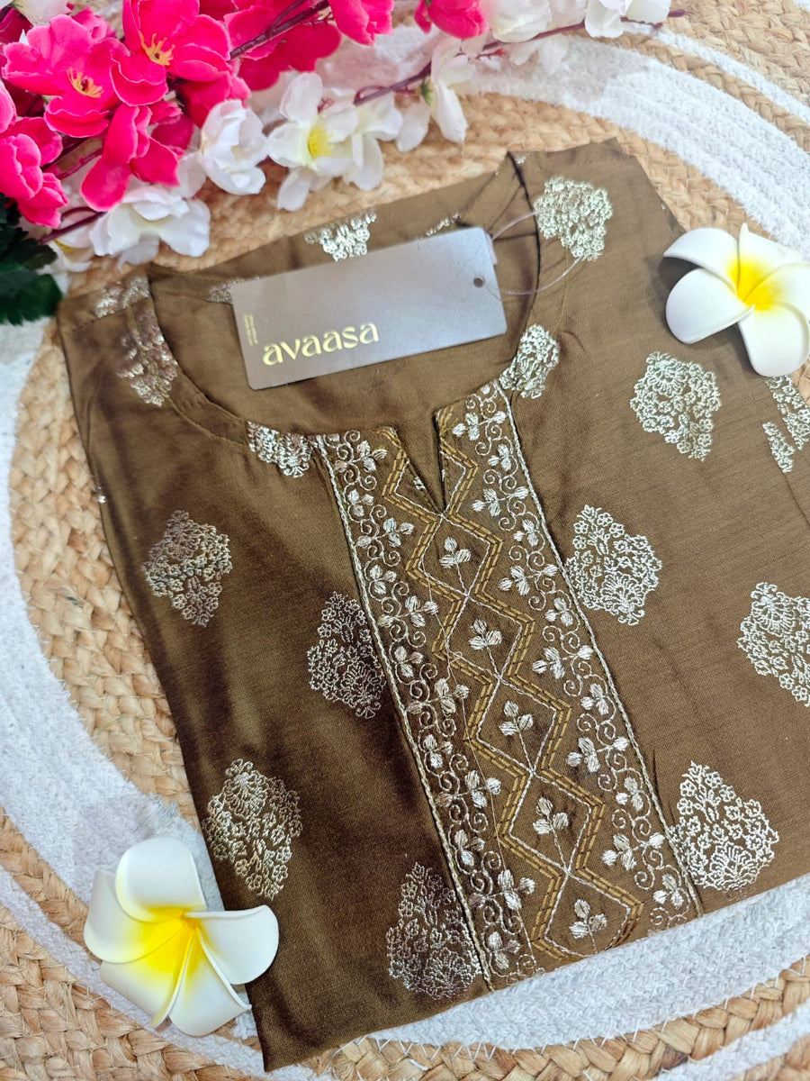 Branded Straight cut kurti