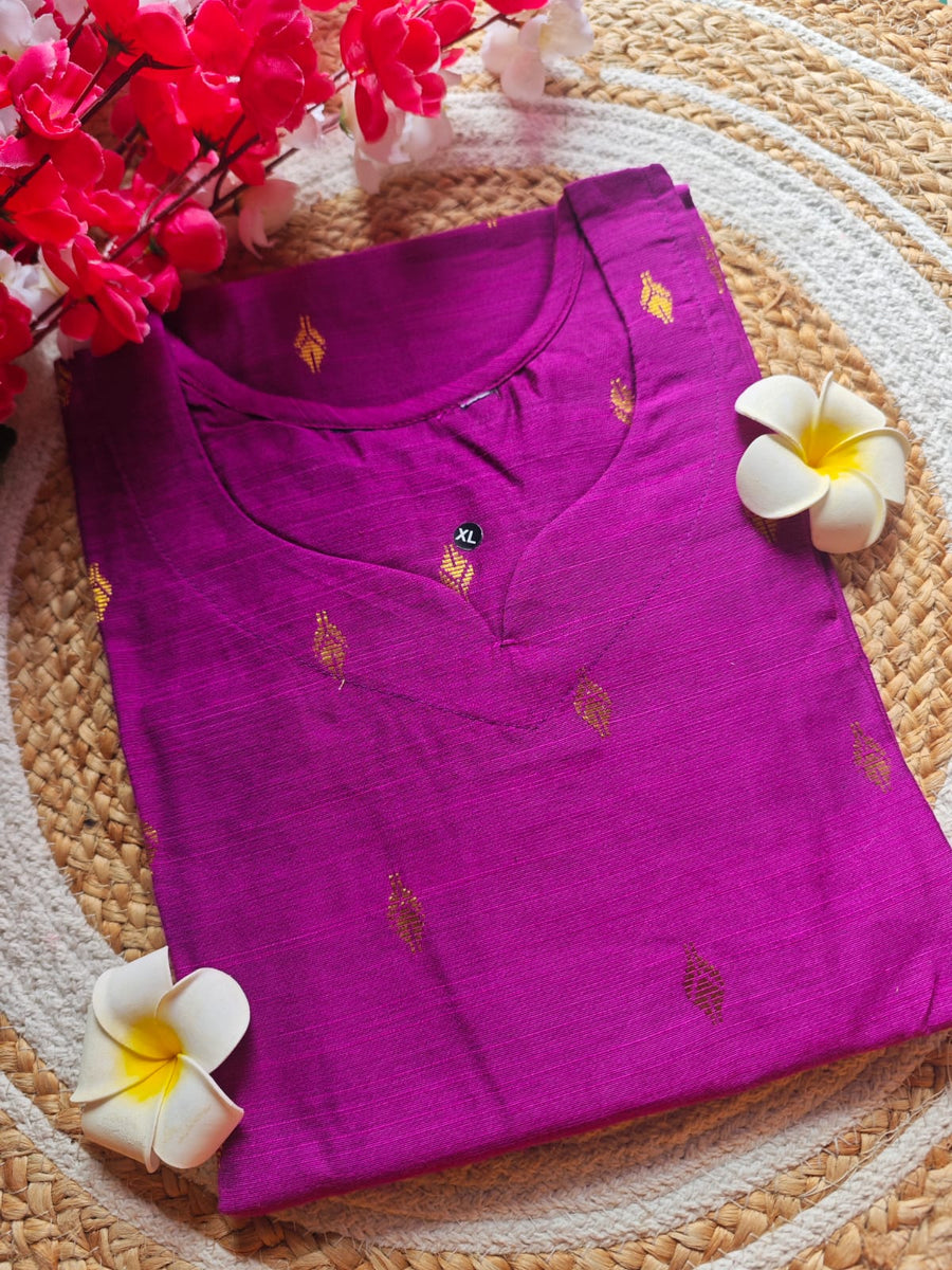 Dupion Raw Silk Kurti