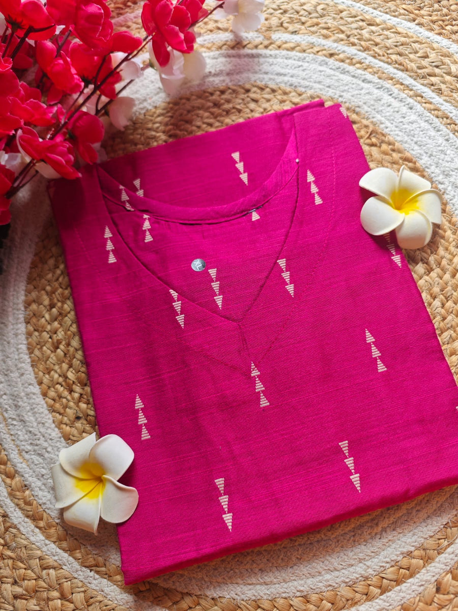 Dupion Raw Silk Kurti