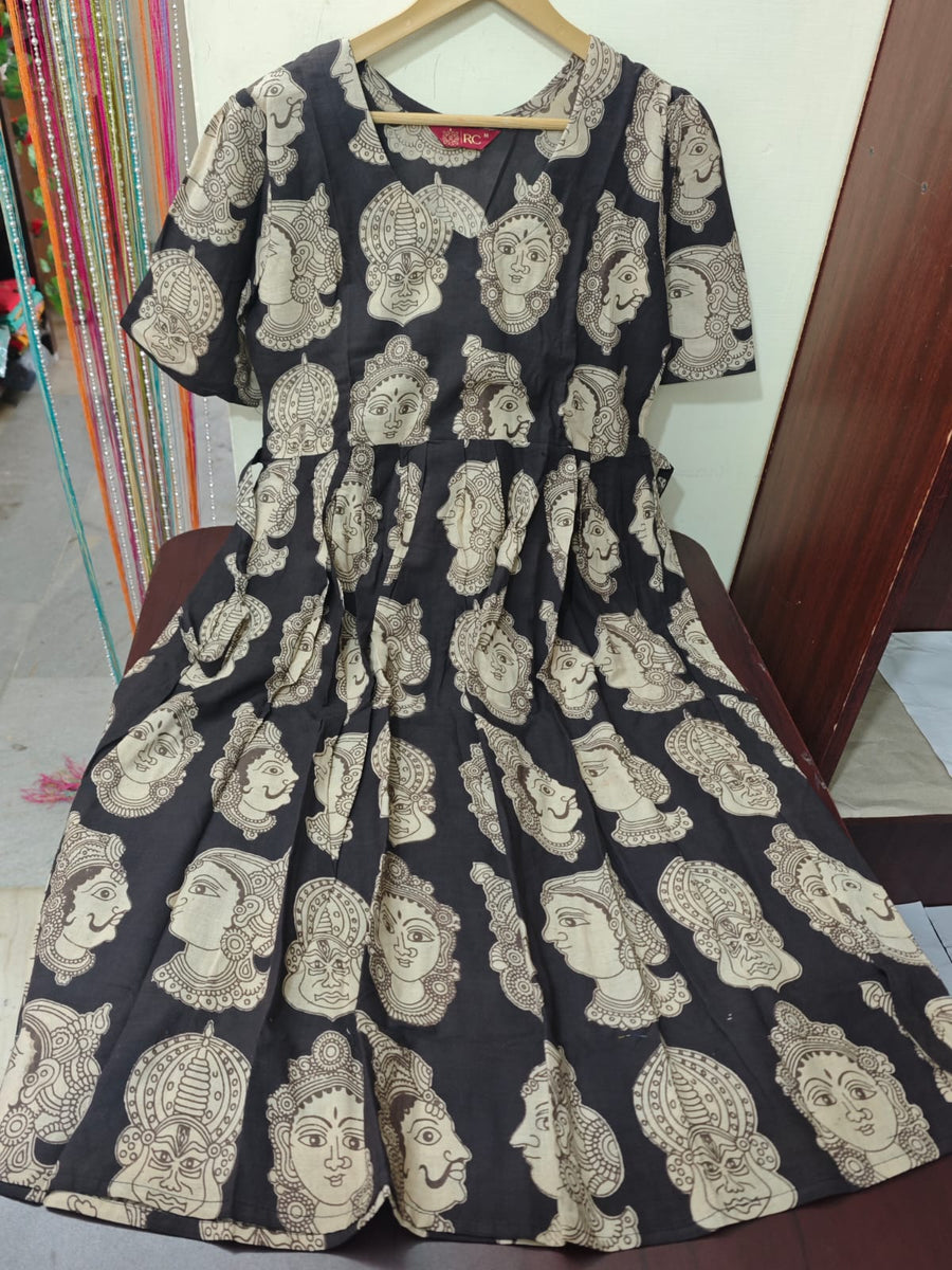 Handblock Kalamkari Frock