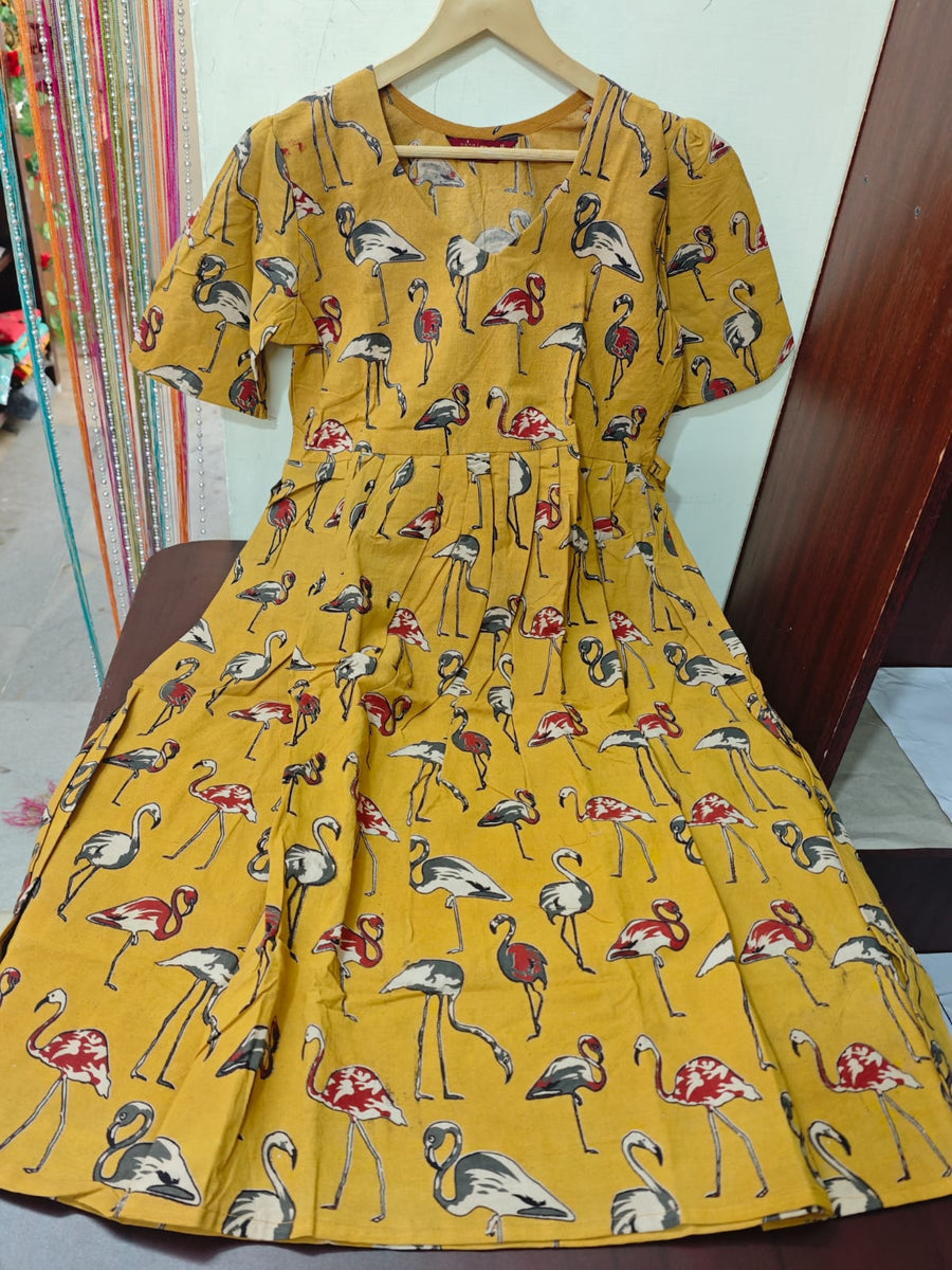 Handblock Kalamkari Frock