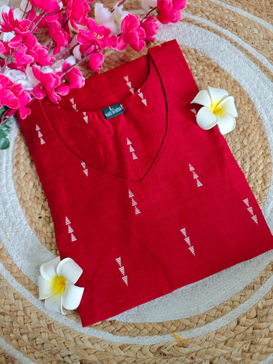 Dupion Raw Silk Kurti