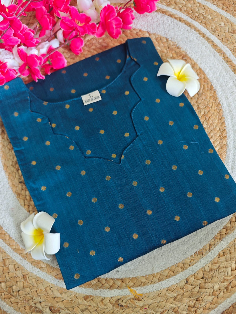 Dupion Raw Silk Kurti