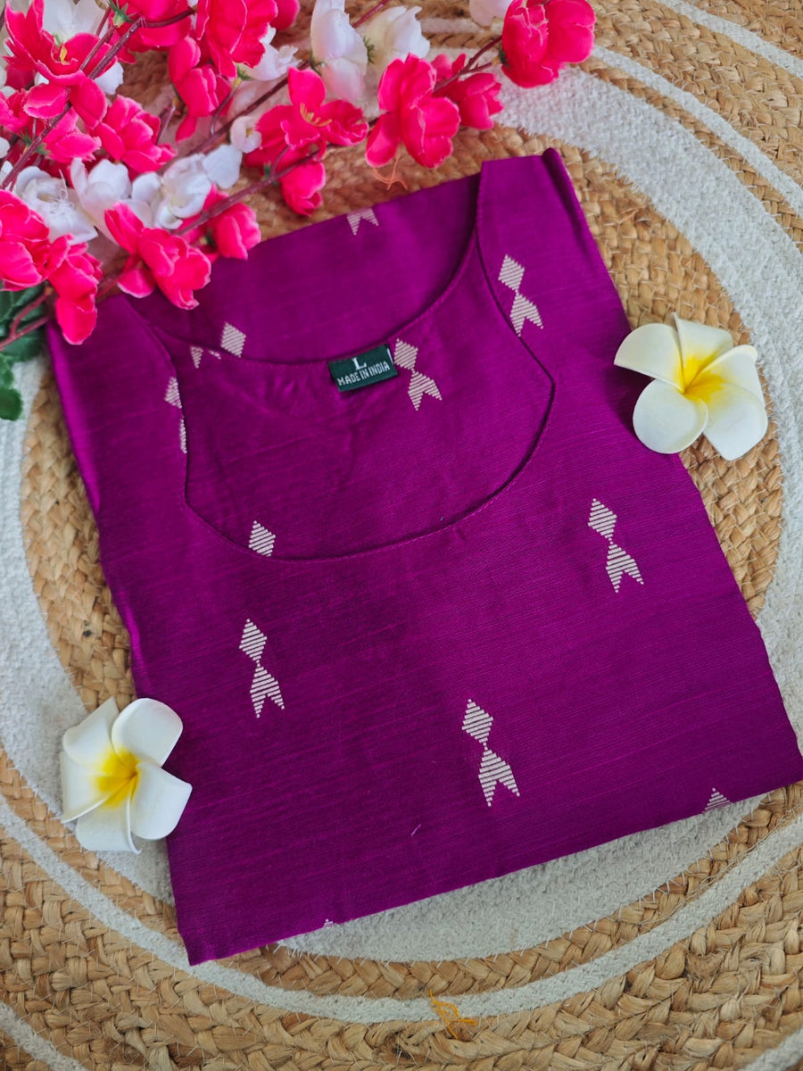 Dupion Raw Silk Kurti