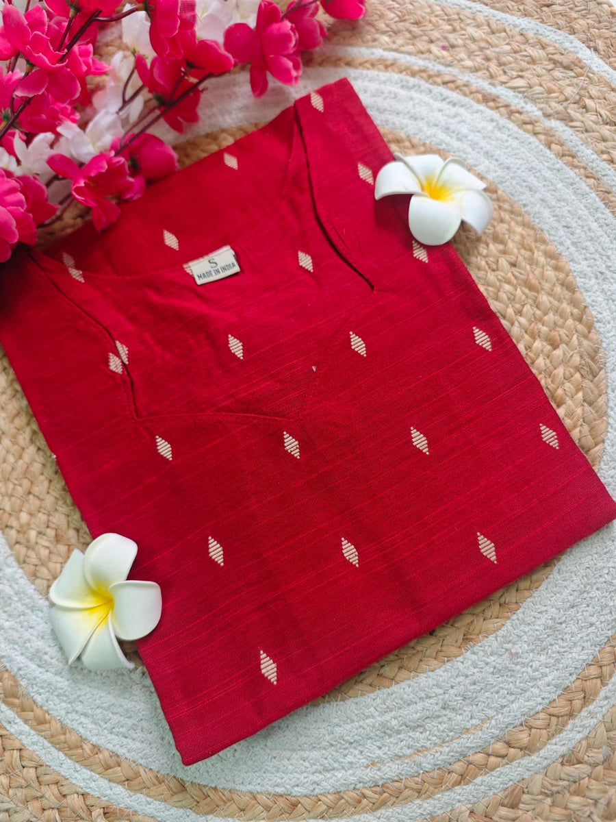 Dupion Raw Silk Kurti
