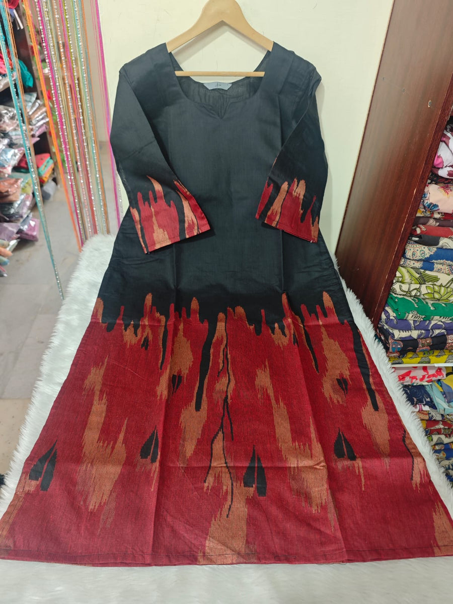 Dupion Raw Silk Kurti
