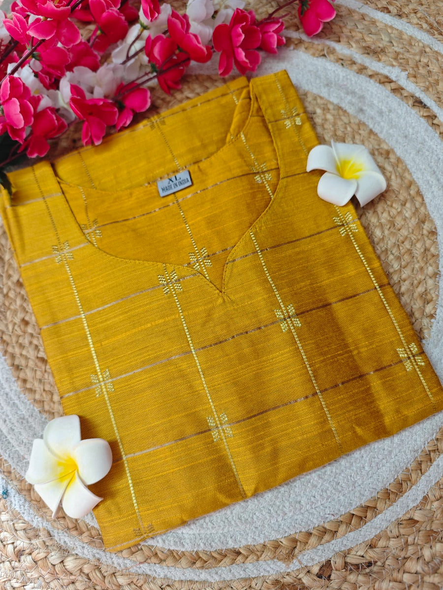 Dupion Raw Silk Kurti