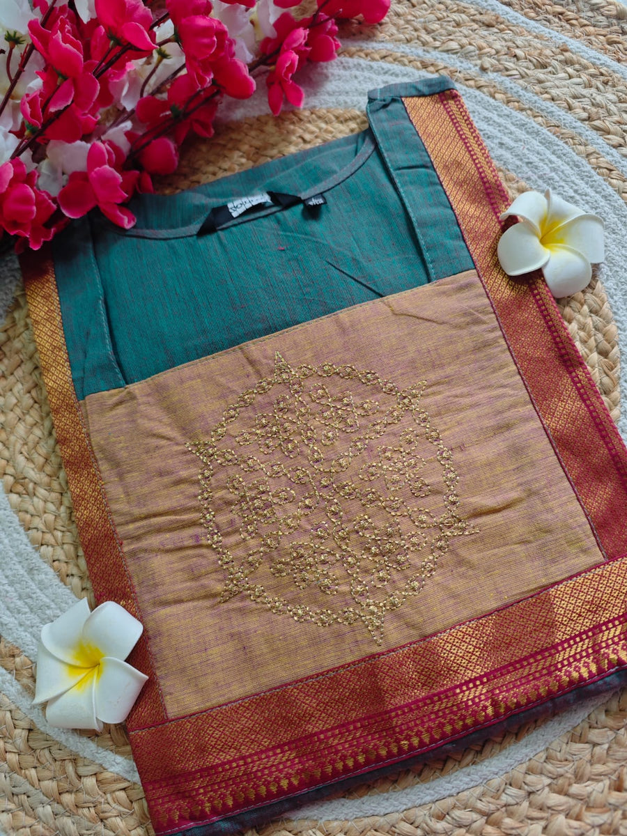 Kolam Mangalagiri cotton kurti