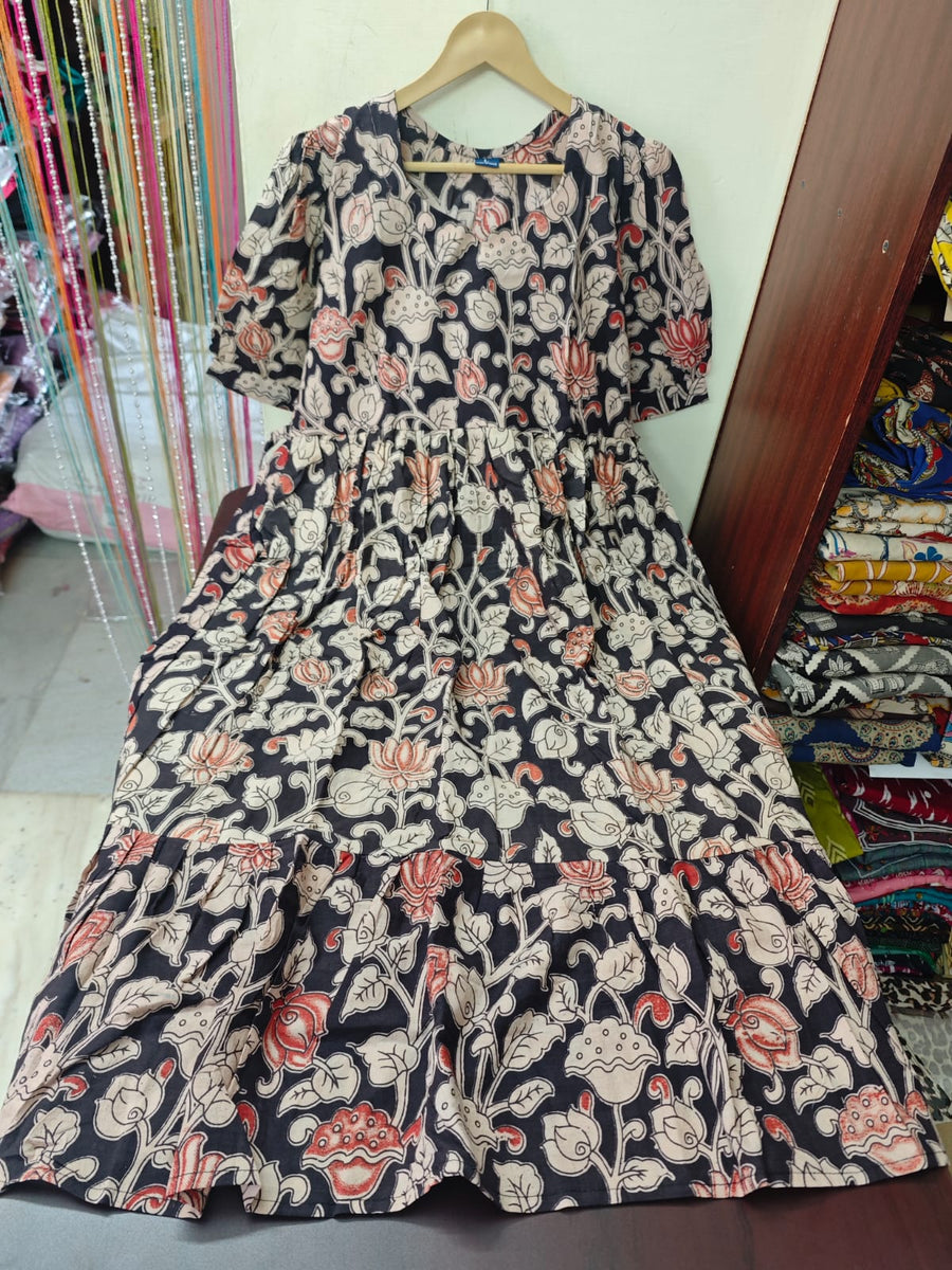 Handblock Kalamkari Frock