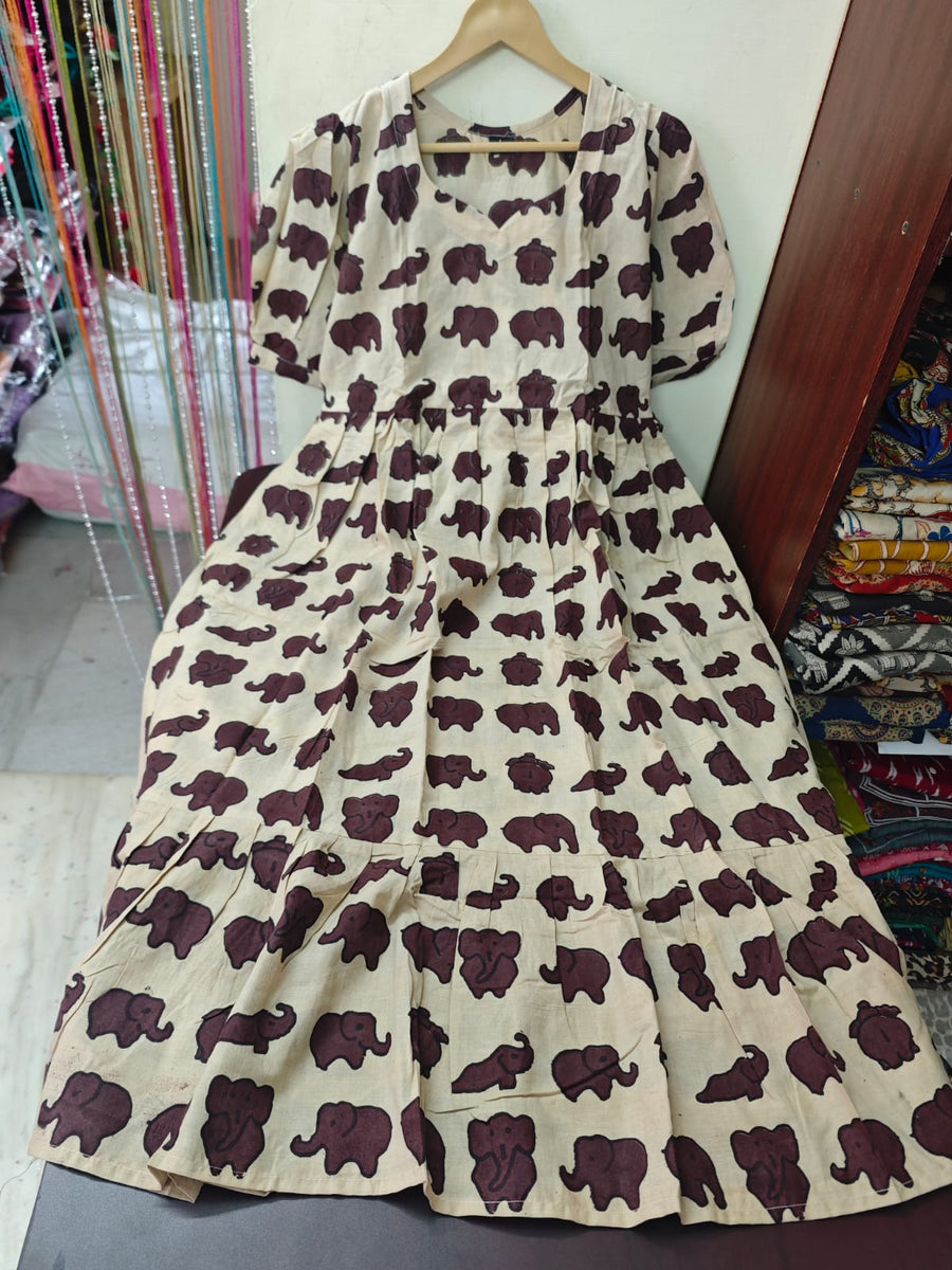 Handblock Kalamkari Frock
