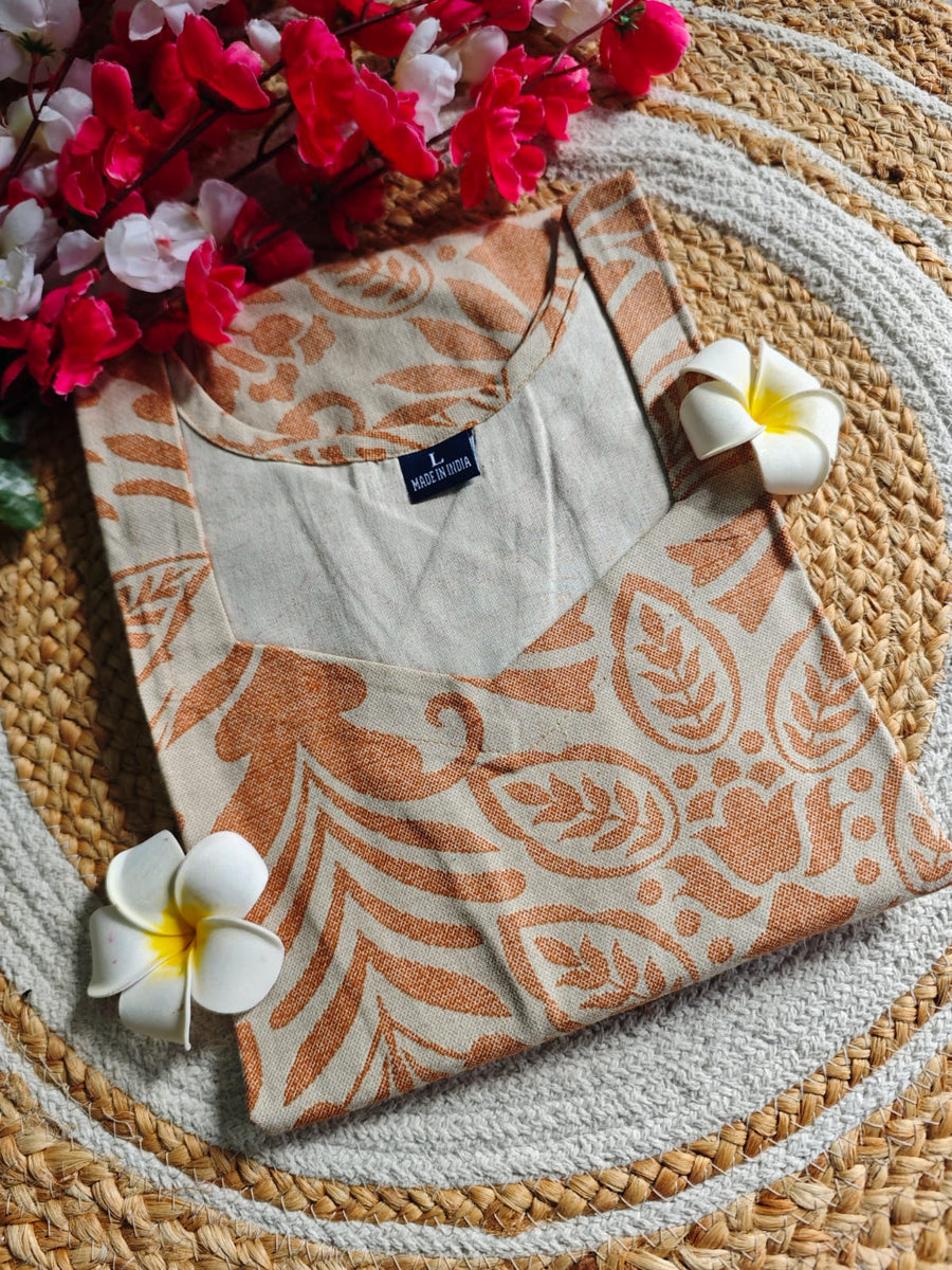 Flex Cotton Straight cut kurti