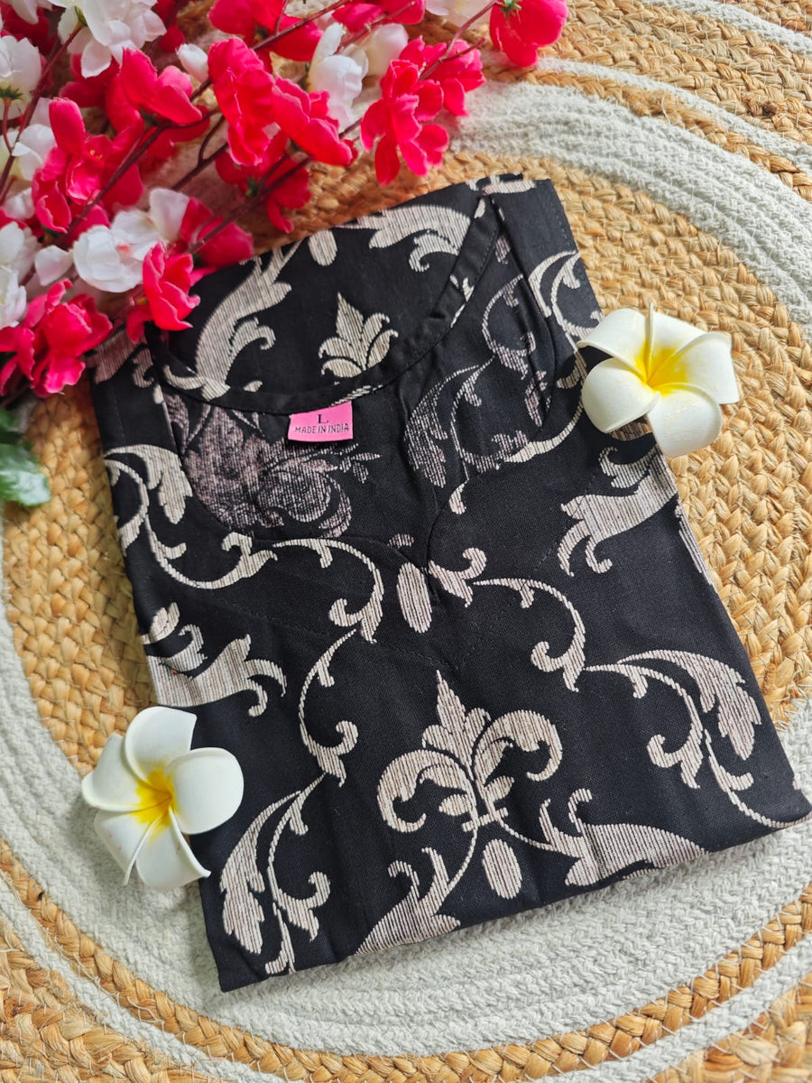 Flex Cotton Straight cut kurti