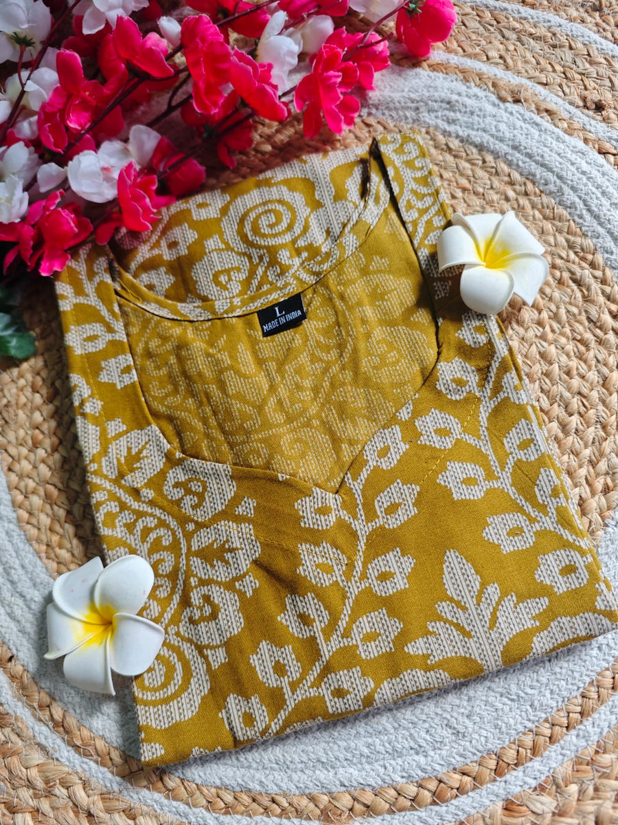 Flex Cotton Straight cut kurti