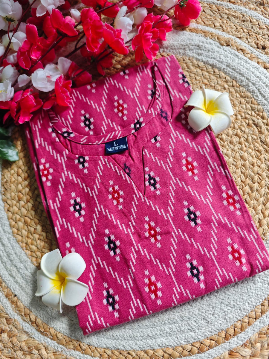 Flex Cotton Straight cut kurti