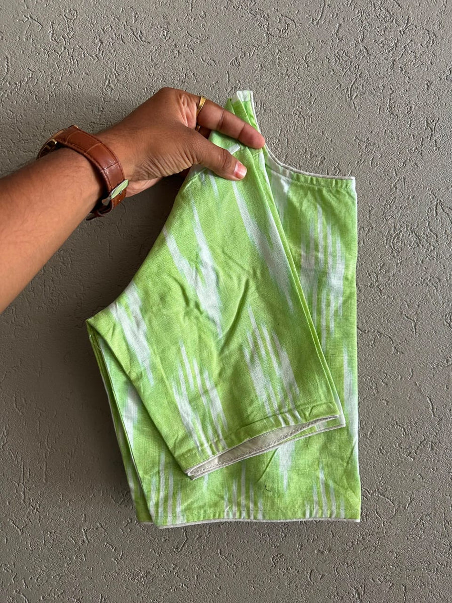Boat Neck Cotton Blouse