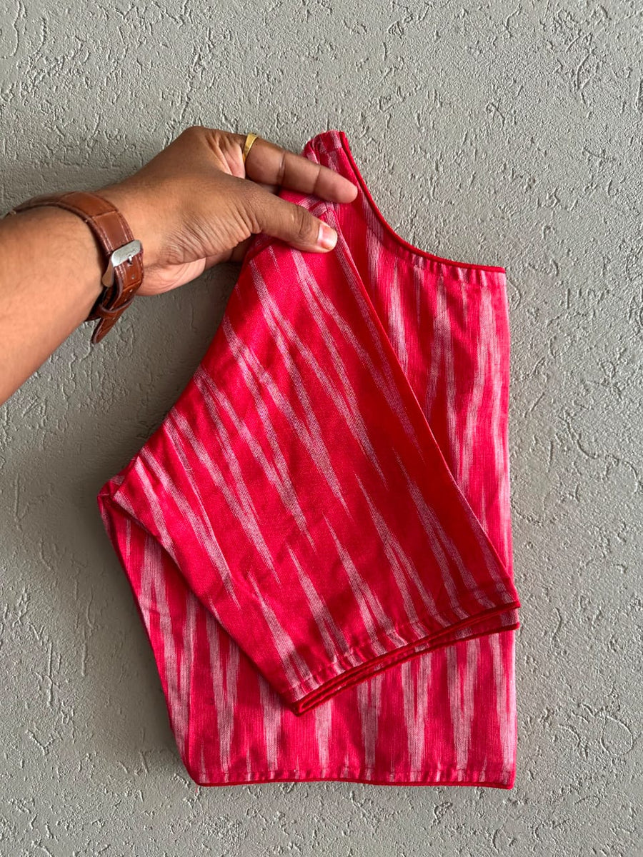 Boat Neck Cotton Blouse