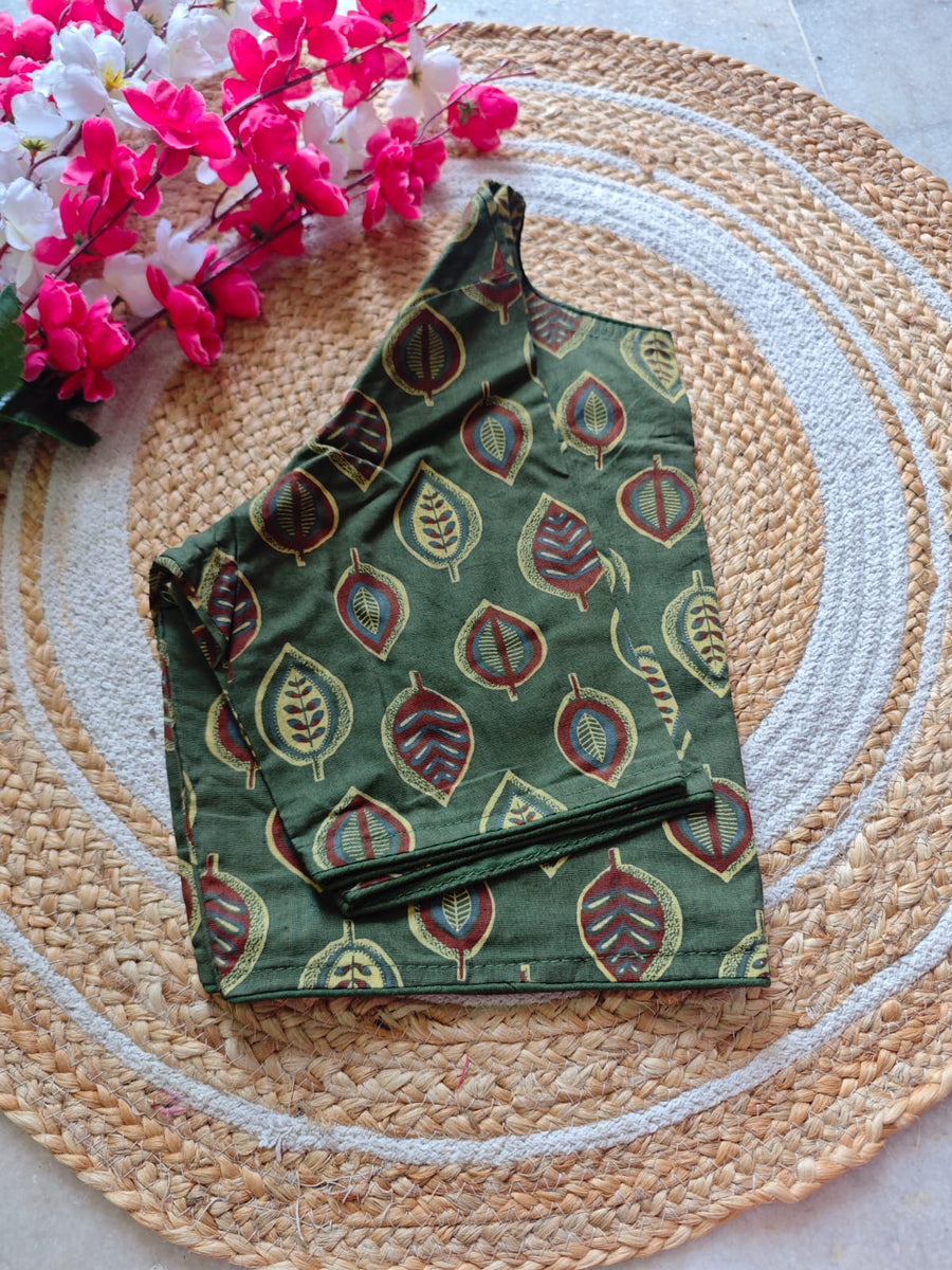 Boat Neck Cotton Blouse