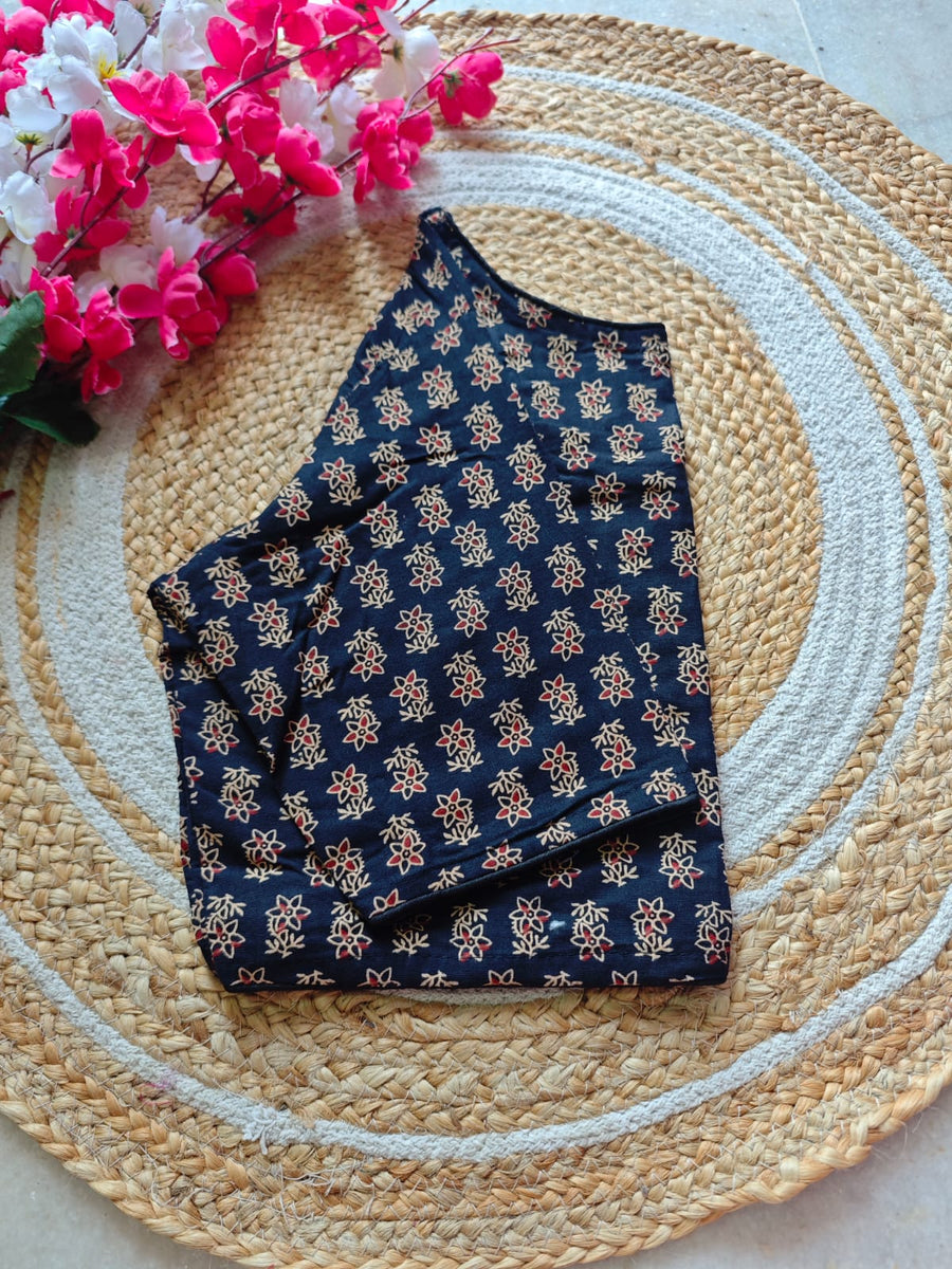 Boat Neck Cotton Blouse