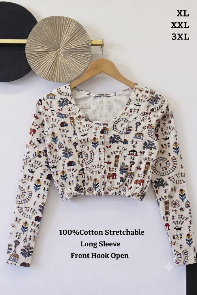 Full Sleeve Stretchable Blouse