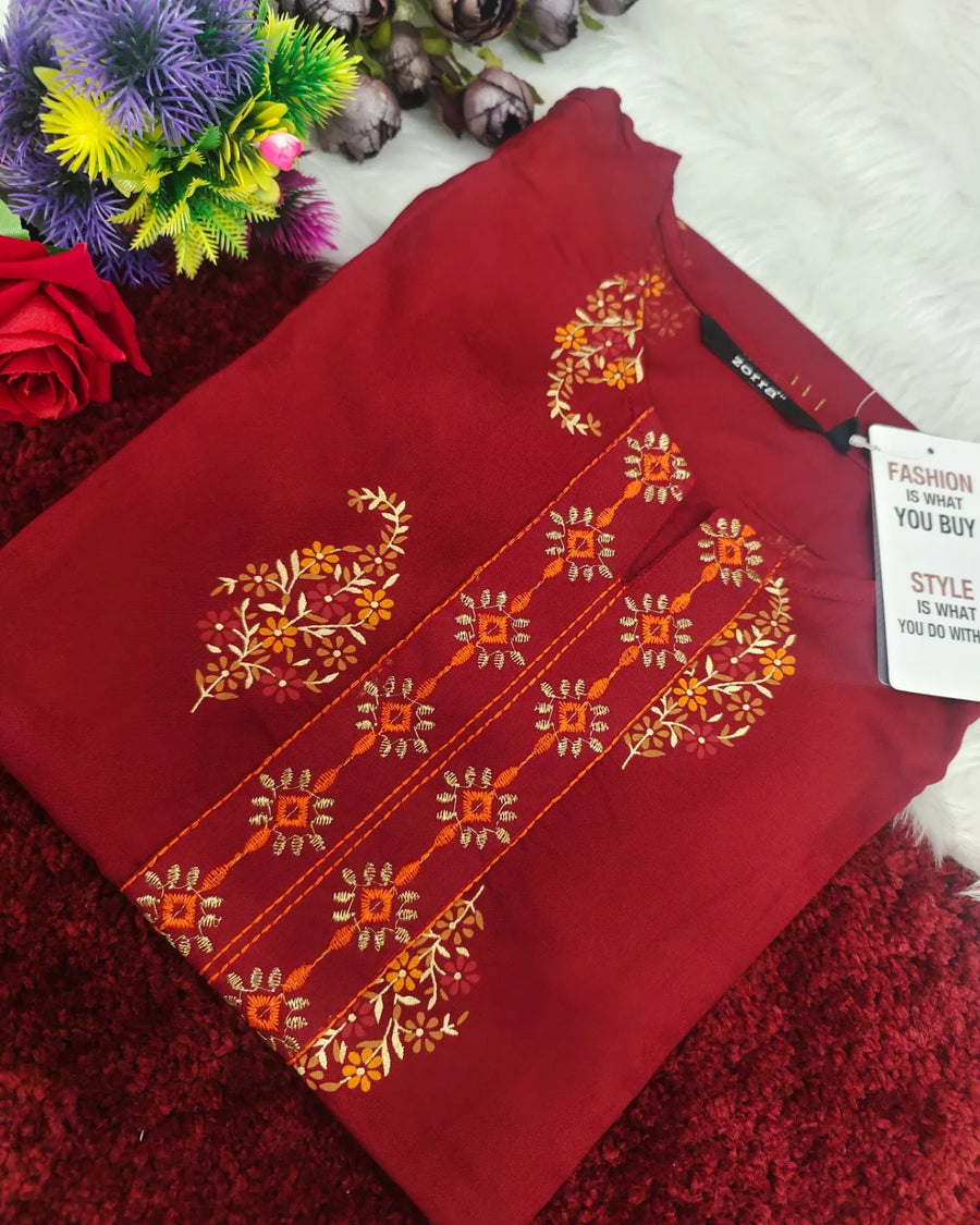 Branded Straight cut kurti
