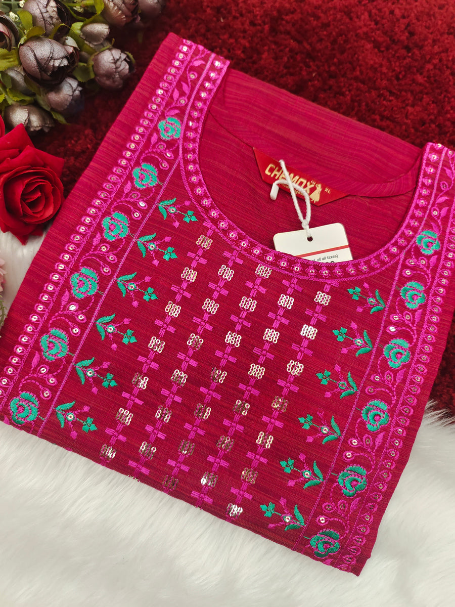Branded Straight cut kurti