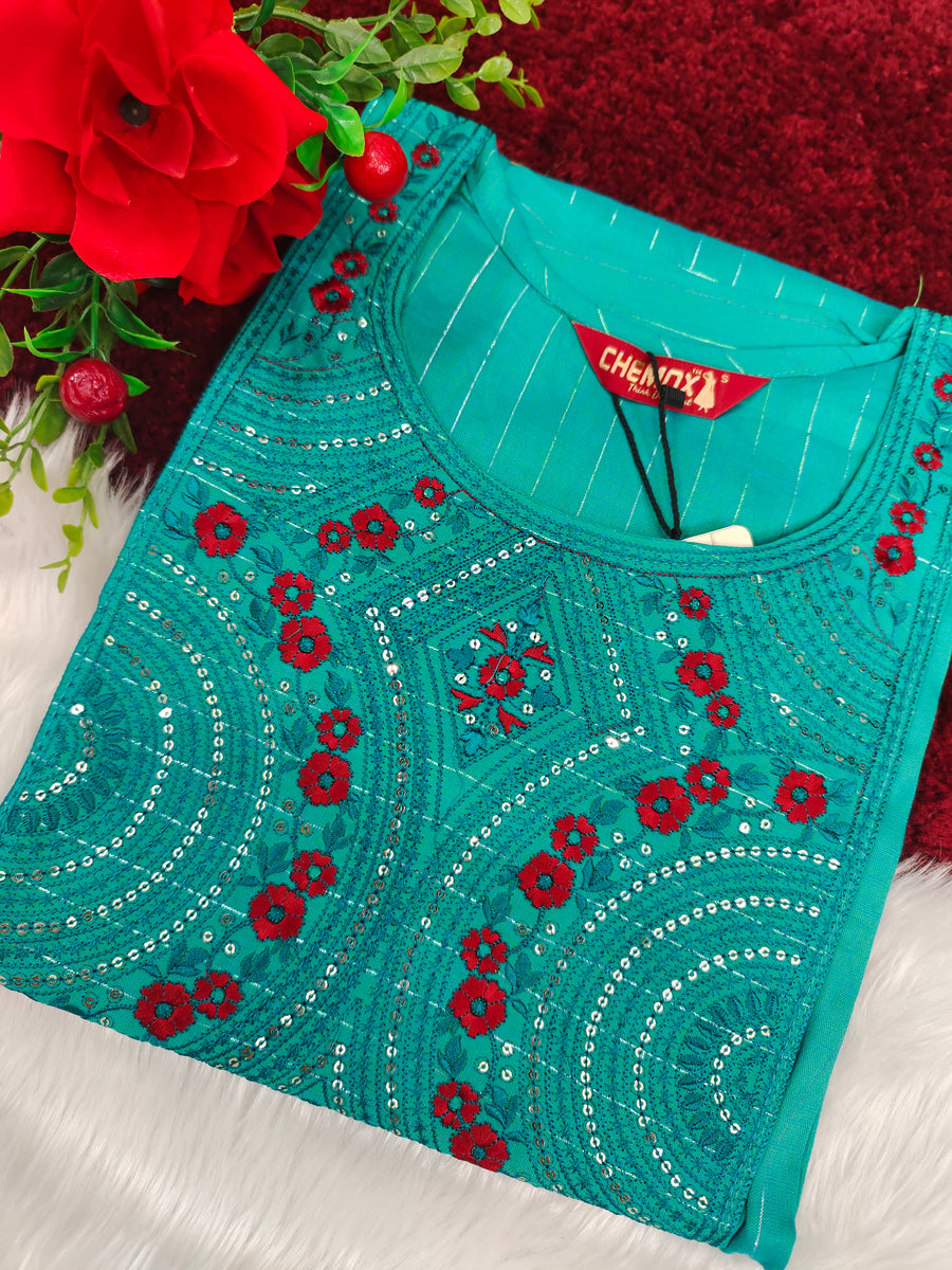 Branded Straight cut kurti