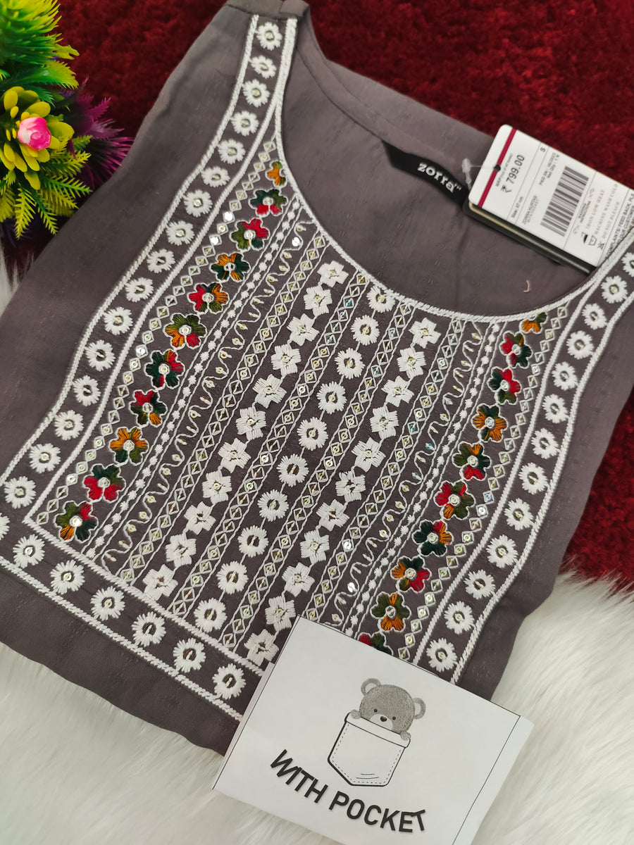 Branded Straight cut kurti