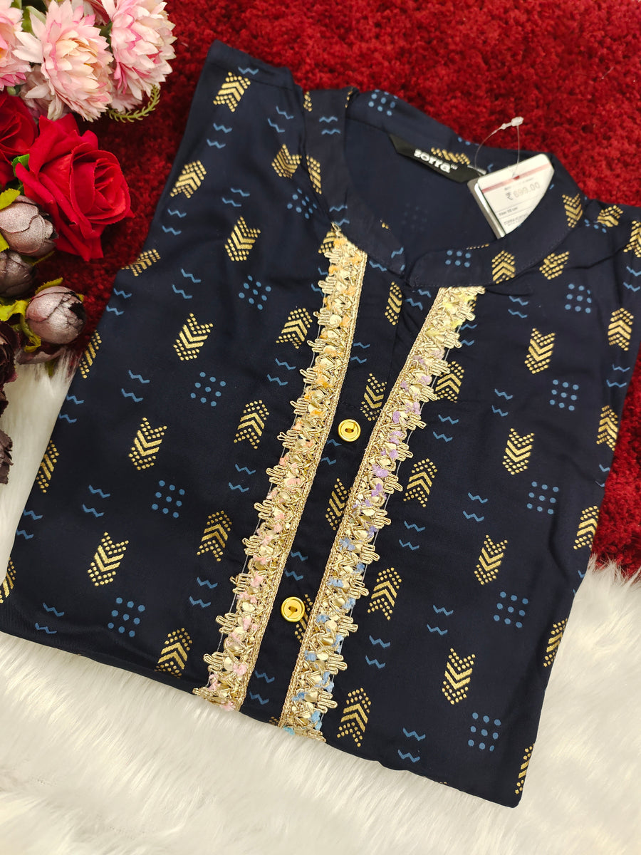 Branded Straight cut kurti