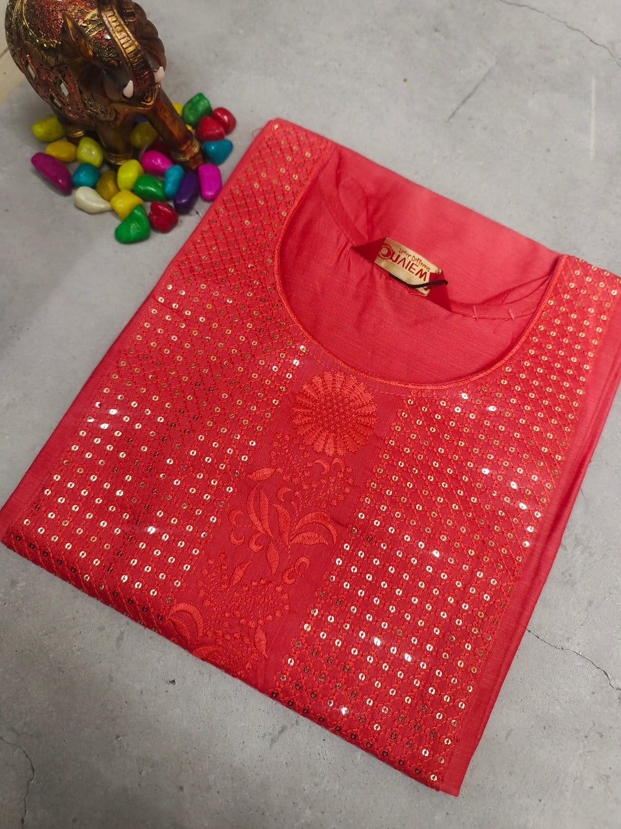 Branded Straight cut kurti