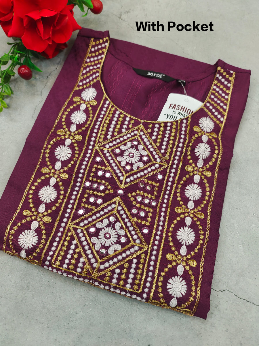 Branded Straight cut kurti