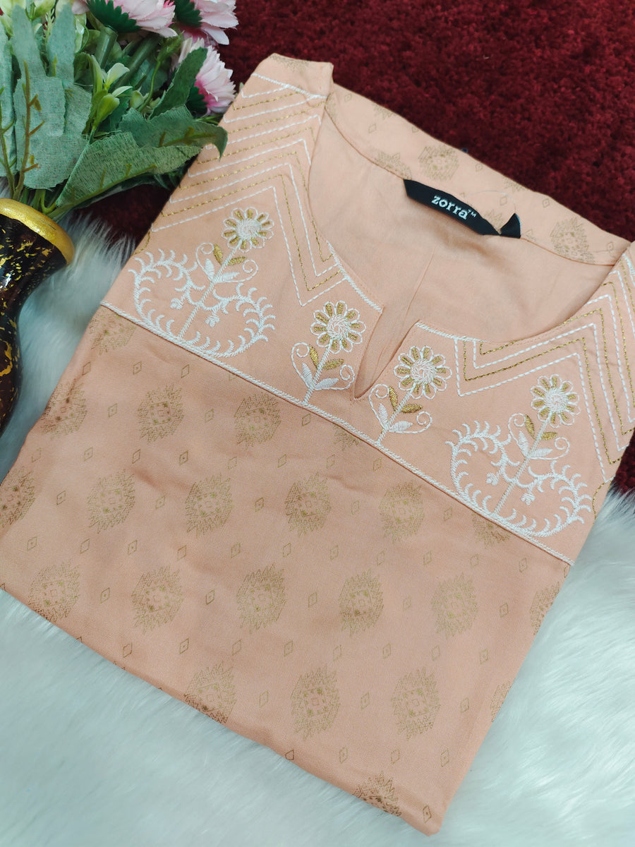 Branded Straight cut kurti
