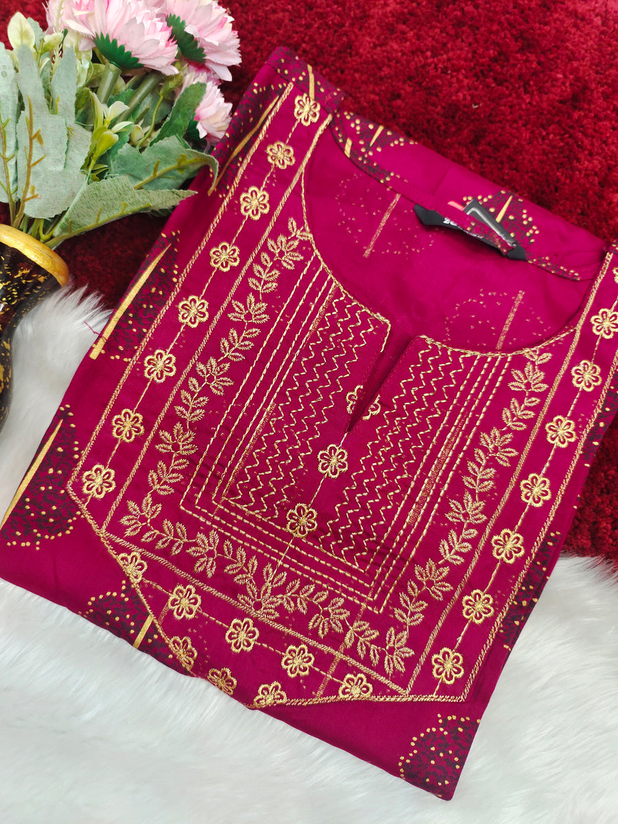 Branded Straight cut kurti