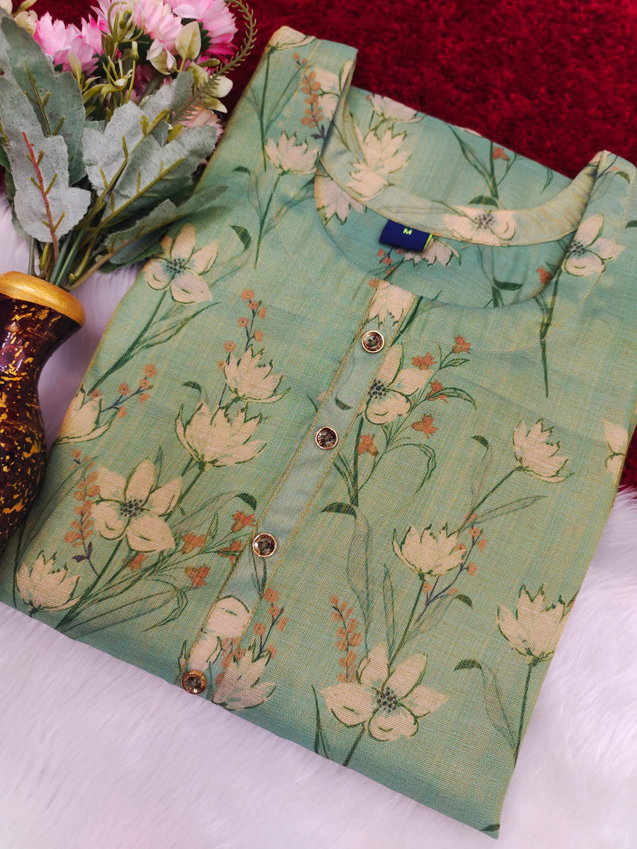 Premium Tissue Silk Kurtis