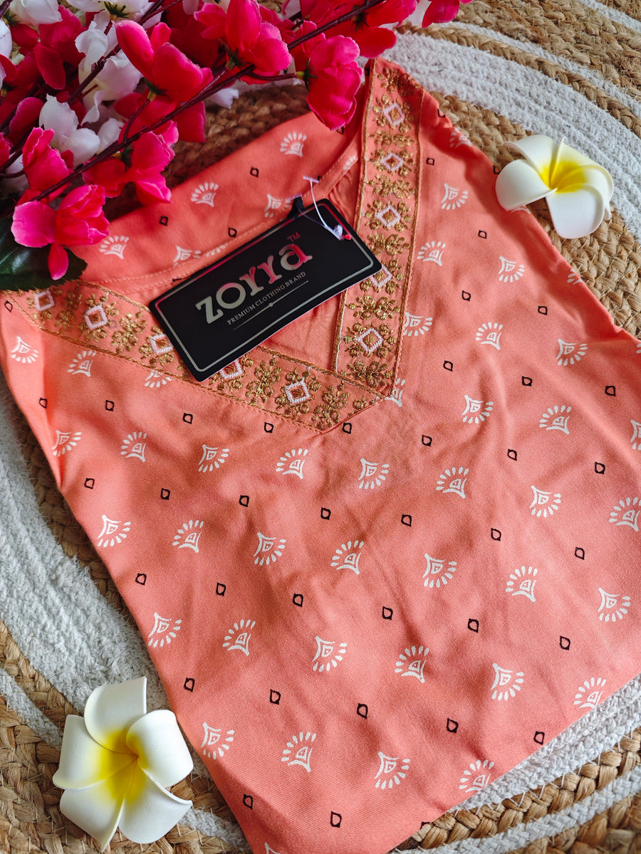 Branded Straight cut kurti