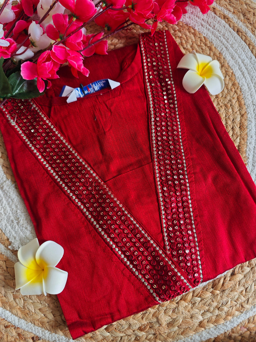 Branded Straight cut kurti