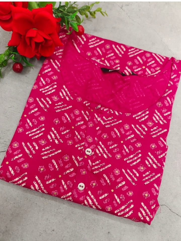 Casual Wear Straight Cut kurti
