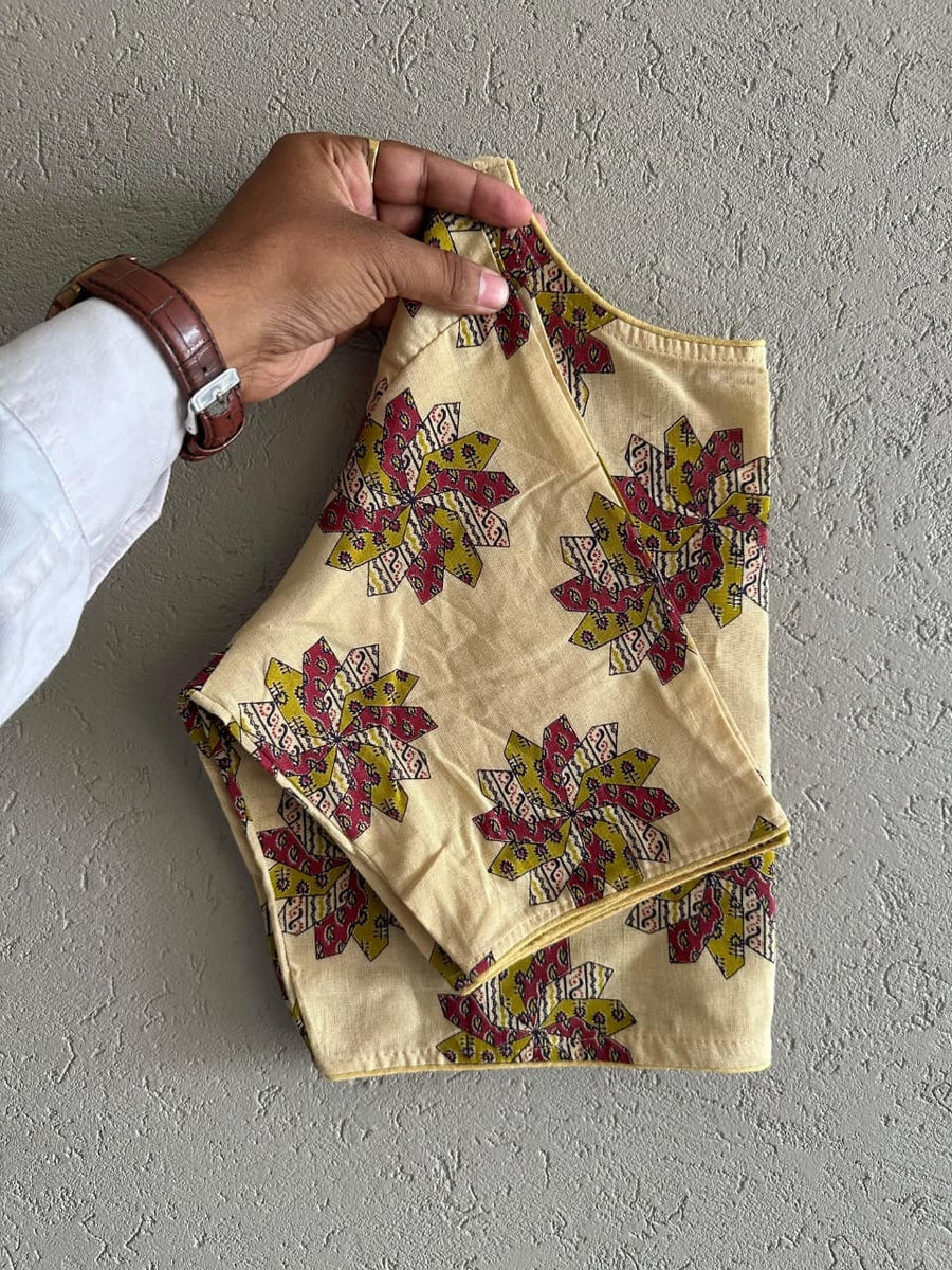 Boat Neck Cotton Blouse