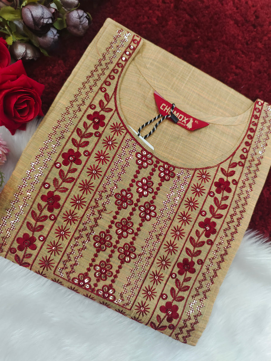 Branded Straight cut kurti