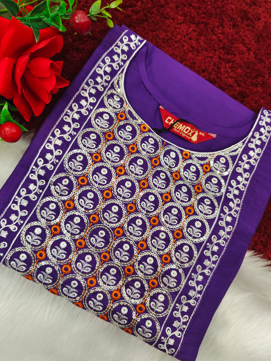 Branded Straight cut kurti