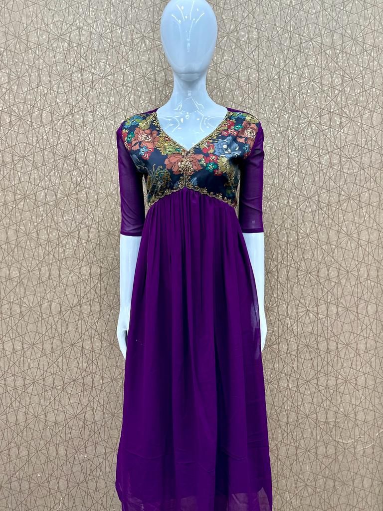Partywear Aline Kurta