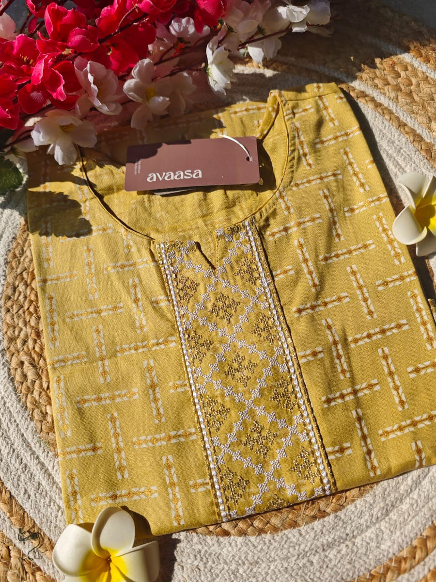 Branded Straight cut kurti