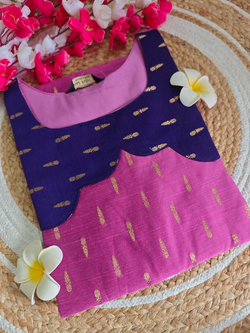 Dupion Raw Silk Kurti