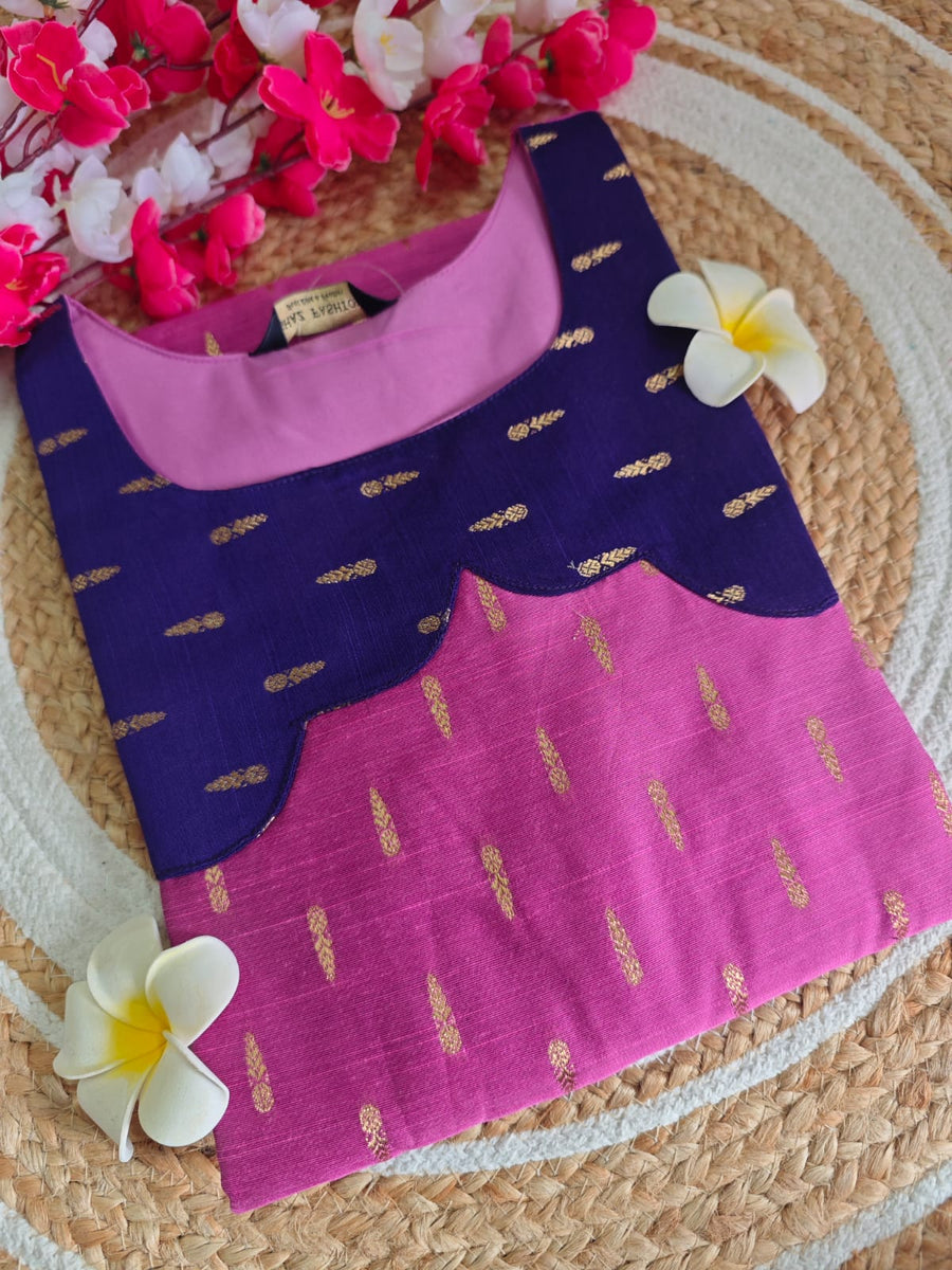 Dupion Raw Silk Kurti