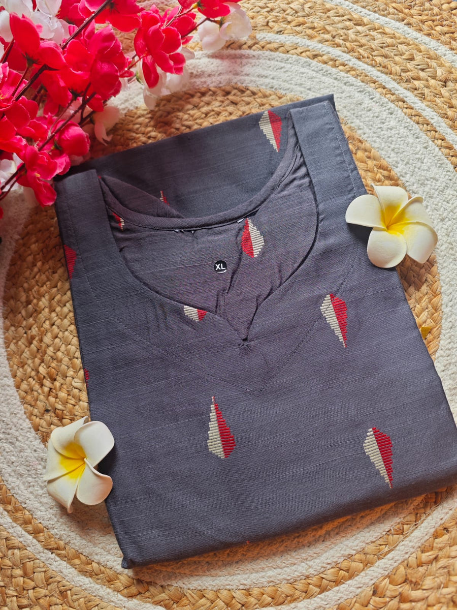 Dupion Raw Silk Kurti