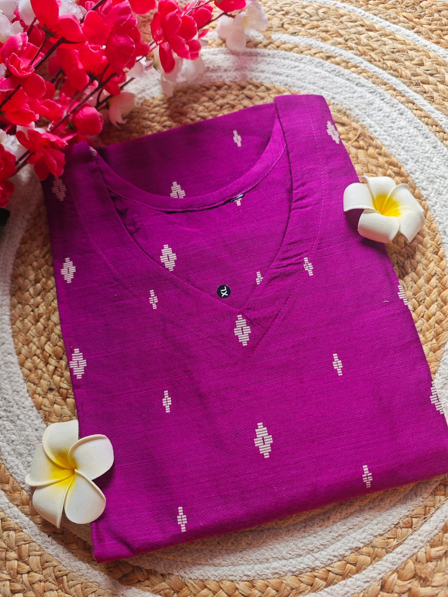 Dupion Raw Silk Kurti