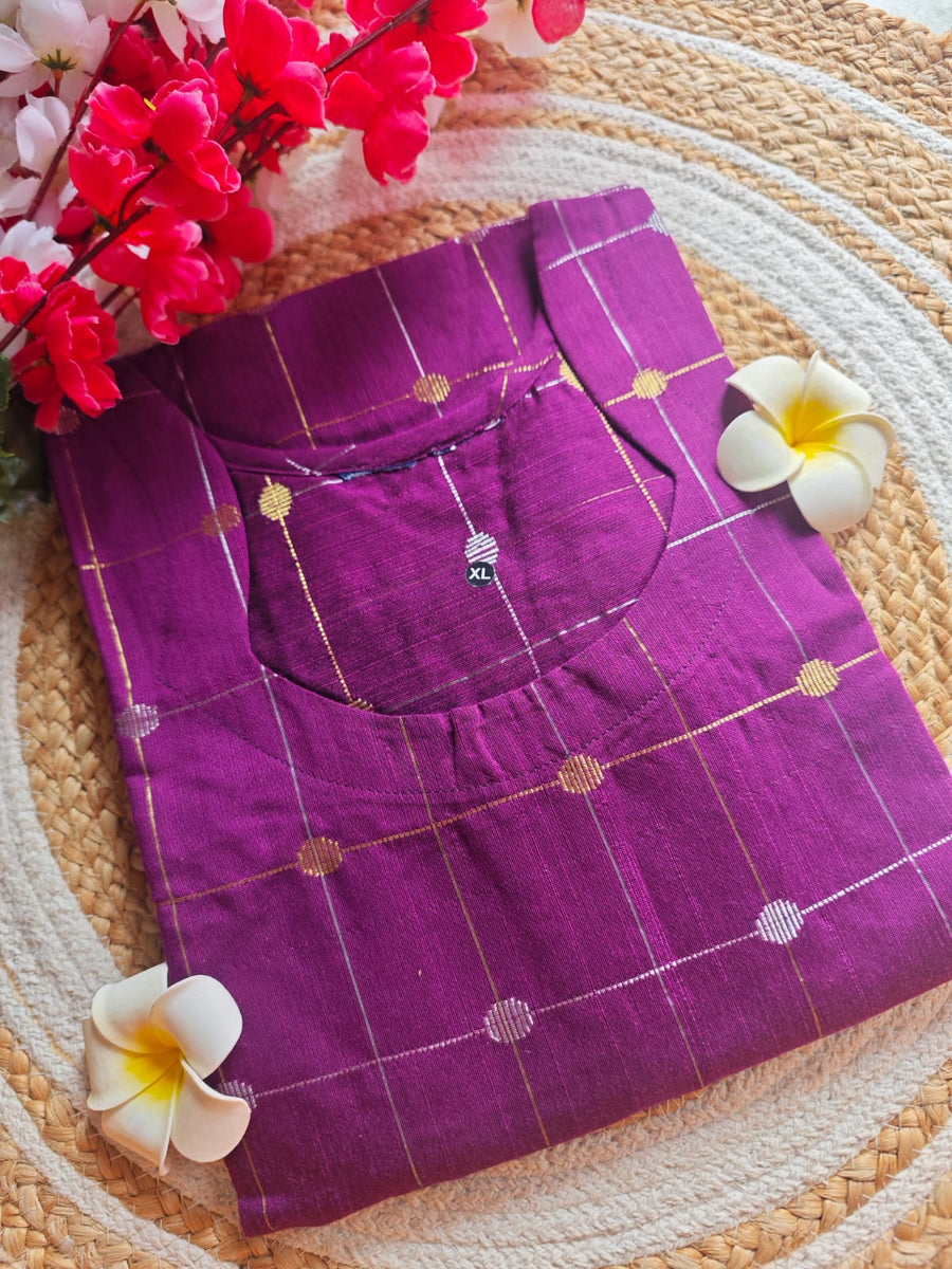 Dupion Raw Silk Kurti