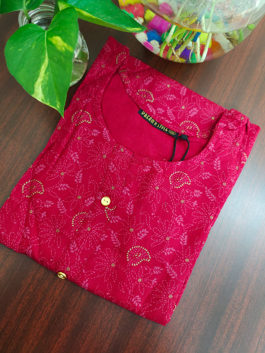 Casual Wear Straight Cut kurti