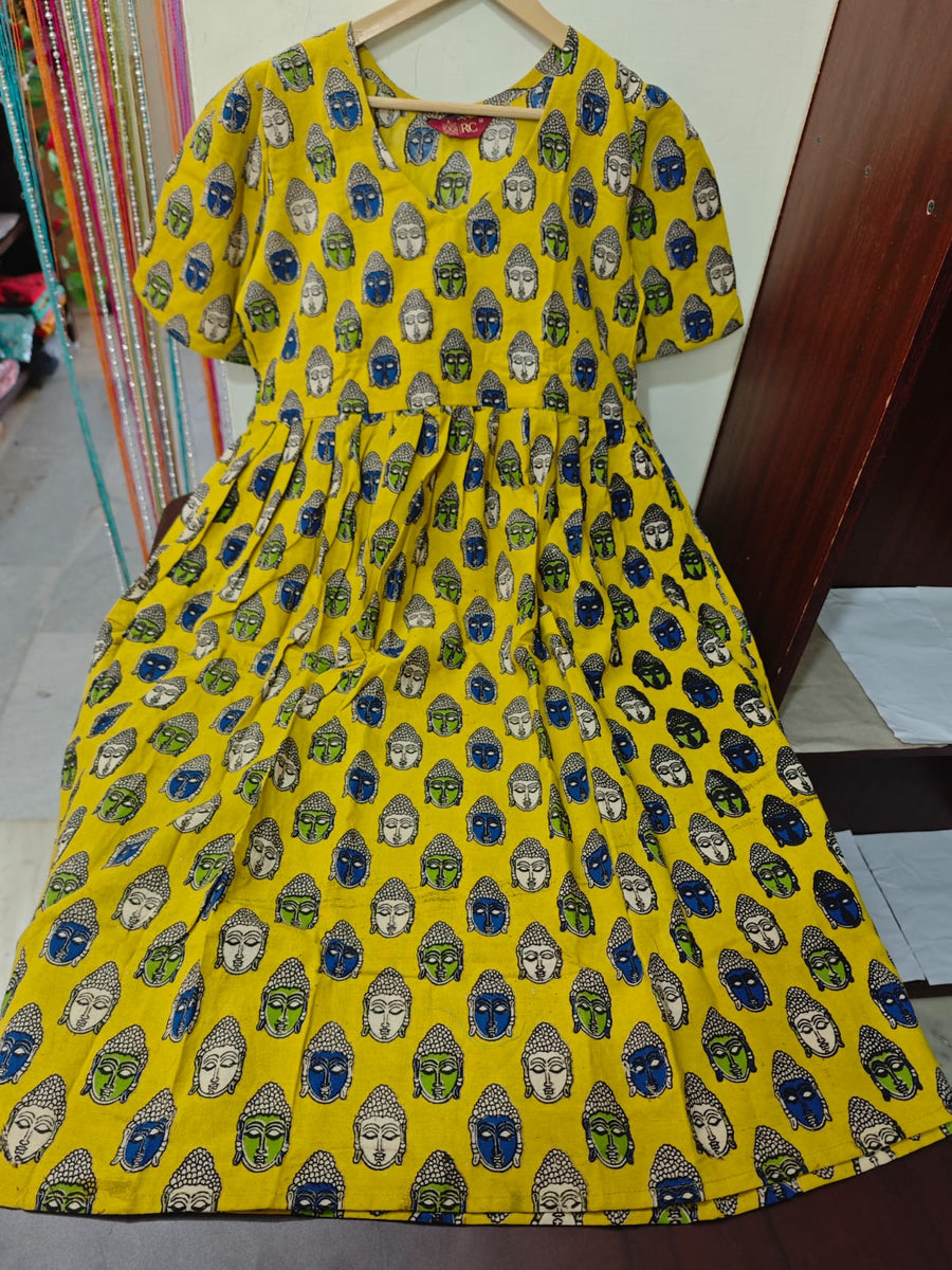 Handblock Kalamkari Frock
